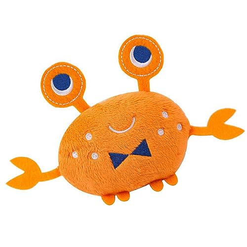 Akozon Quietschende Ornamente für Hunde, Plüsch, Krabbenform, Beißschutz, Interaktive Welpen-Beißornamente für Hunde, Orange Akozon Quietschende Ornamente für Hunde, Plüsch, Krabbenform, Beißschutz, Interaktive Welpen-Beißornamente für Hunde, Orange von Akozon