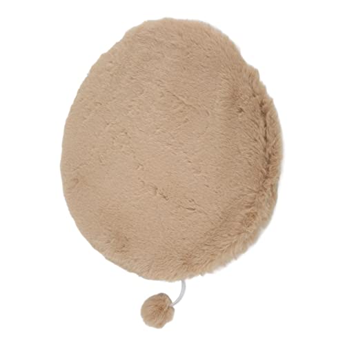 Akozon Runde Haustierschlafe mit Kleiner Innenmatte Im Innenmatten Warme Bequeme Bettpadet -Matpet (Grey) von Akozon