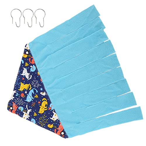 Akozon Tier-Eckversteck, Leinen-Flanell-Eckzelt für Hamster, Frettchen, Chinchillas, Blaue Katze, Professionelles Zubehör für den Einsatz (Blaue Katze) von Akozon