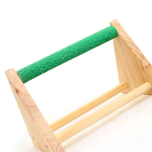 Akozon Titel: Tragbarer Papageienvogel -Barsch -Tischständer mit Automatischem Nageltrimmen für Alle Vögel Holz Vogel Trainingsständer für Spiele und Bewegung Akozon Titel: Tragbarer Papageienvogel -Barsch -Tischständer mit Automatischem Nageltrimmen für Alle Vögel Holz Vogel Trainingsständer für Spiele und Bewegung von Akozon