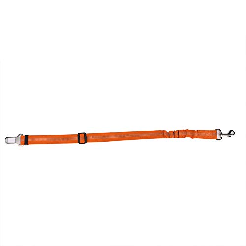 Akozon Verstellbare Reflektierende Elastische Haustier -Hundekatze -Sicherheitsgürtelgurtkabelbaum Seilblau für Zuhause (ORANGE) von Akozon