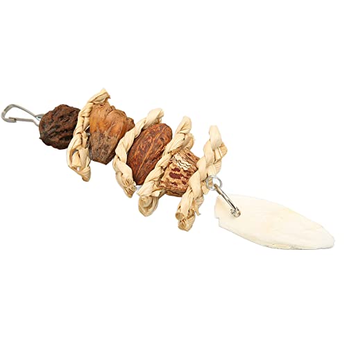 Akozon Vogel-Kauornamente, Handgefertigt, Maisblätter, Nüsse, Tintenfischknochen, Papageien-Bissornamente Zum Aufhängen, mit Weniger Stahlhaken, Professionelles Zubehör für den Einsatz Akozon Vogel-Kauornamente, Handgefertigt, Maisblätter, Nüsse, Tintenfischknochen, Papageien-Bissornamente Zum Aufhängen, mit Weniger Stahlhaken, Professionelles Zubehör für den Einsatz von Akozon
