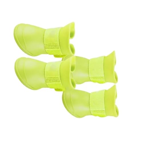 Akozon wasserdichte, rutschfeste Haustier-Hundeschuhe – Outdoor-Regenstiefel für Hunde und Katzen – Weiche, wasserdichte Haustierschuhe aus Silikon – Erhältlich in Lila und Gelb Akozon wasserdichte, rutschfeste Haustier-Hundeschuhe – Outdoor-Regenstiefel für Hunde und Katzen – Weiche, wasserdichte Haustierschuhe aus Silikon – Erhältlich in Lila und Gelb von Akozon