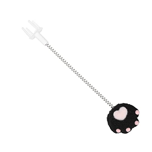 Elastische Feder-Ornamente für Katzen, Metalldrahtfeder, Lustiger Katzenstab, Interaktive Teaser-Ornamente für Haustiere, Katzenpfote, Schwarz, Professionelles Zubehör für den Elastische Feder-Ornamente für Katzen, Metalldrahtfeder, Lustiger Katzenstab, Interaktive Teaser-Ornamente für Haustiere, Katzenpfote, Schwarz, Professionelles Zubehör für den von Akozon