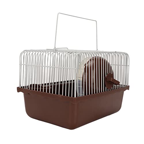 Hamsterkäfig, Atmungsaktiv, Tragbar, Kleintierhaus mit Wasserflaschenschüssel, Laufrad für Meerschweinchen, Kaninchen Hamsterkäfig, Atmungsaktiv, Tragbar, Kleintierhaus mit Wasserflaschenschüssel, Laufrad für Meerschweinchen, Kaninchen von Akozon