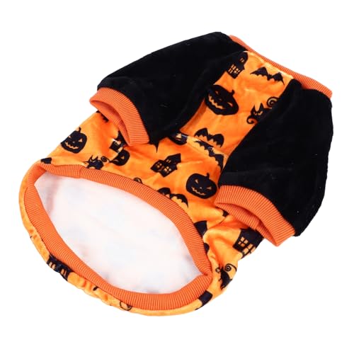 Hunde-Shirt, Einzigartiges, Niedliches Kürbis-Fledermaus-Muster, Bequemes Haustier-UrlaubskostüM für Kleine Große Hunde, M Hunde-Shirt, Einzigartiges, Niedliches Kürbis-Fledermaus-Muster, Bequemes Haustier-UrlaubskostüM für Kleine Große Hunde, M von Akozon