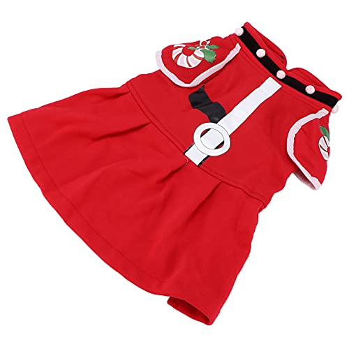 Hunde-Weihnachtskostüm, Hunde-Weihnachtskostüm – Warmer und Dicker Weihnachts-Hundeoverall für Kleine Bis Große Hunde (S) von Akozon