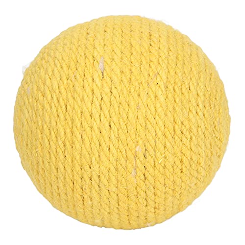 Katzensiiskugel, Interaktives Kratzen für Katzen Kätzchen Linderung Langeweile Zähnekrallen Schleifen (Yellow) von Akozon