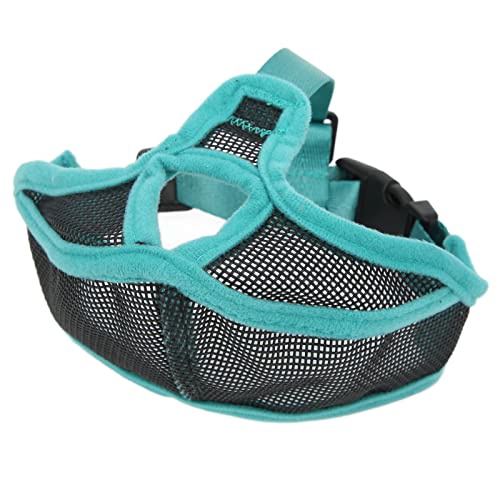 Kurze Schnauze für Hunde, Anti-Beiß-Maulkorb für Hunde, Atmungsaktives Mesh (XL) von Akozon
