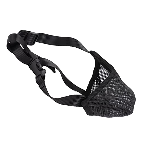 Mesh-Maulkorb für Hunde, Atmungsaktiver Anti-Beiß-Maulkorb für Hunde Zur Bellkontrolle, Mundschutz für Haustiere, Verhindert das Fressen von Müll, Bequem und Sicher (L) von Akozon