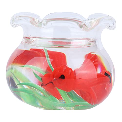 Puppenhaus-Aquarium, Simuliertes Miniatur-Landse-Aquarium, Puppenhaus-Dekoration, Rot Puppenhaus-Aquarium, Simuliertes Miniatur-Landse-Aquarium, Puppenhaus-Dekoration, Rot von Akozon