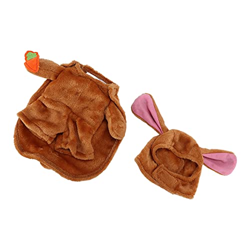 Süßes und lustiges Hunde-Kapuzenpullover-Kostüm, warme Winterkleidung für kleine und mittelgroße Hunde, für Partys, Feiertage und den Alltag (M) von Akozon