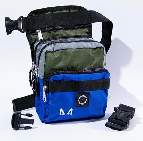 AkraCreations - Hundetraining Oberschenkel-Leckerli-Tasche mit abnehmbarer isolierter Hülle und mehreren Fächern (TACTICAL TRIO) von AkraCreations