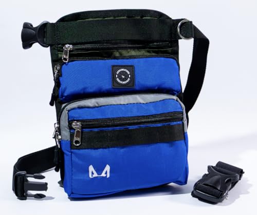 AkraCreations - Hundetraining Slim Fit Oberschenkel-Leckerli-Tasche mit abnehmbarer isolierter Hülle und mehreren Fächern (TACTICAL TRIO) von AkraCreations