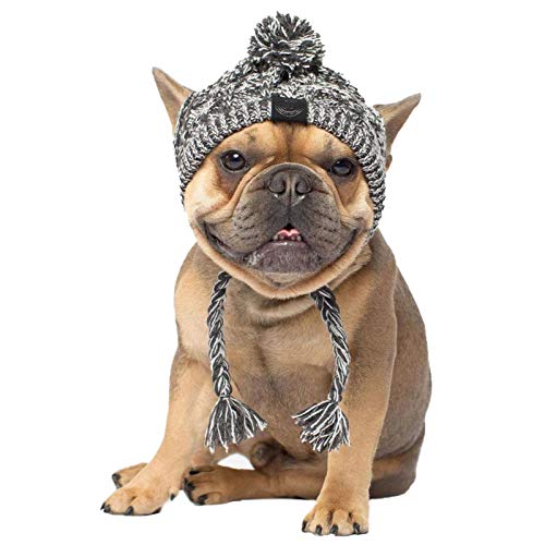 Alacritua Haustiermütze, warme Haustier-Hunde-Strickmütze, Winterhund, warme Mütze, Weihnachtsmütze, niedlich und modisch von Alacritua
