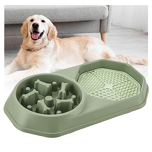 Slow Feeder Hund, Anti Schling Interaktiver Hundenapf Schleckmatte Hund,für Linderung von Hundeangst Schlingnapf Katze, Für Kleine, Mittelgroße Und Große Rassen,A-Green von Alacritua