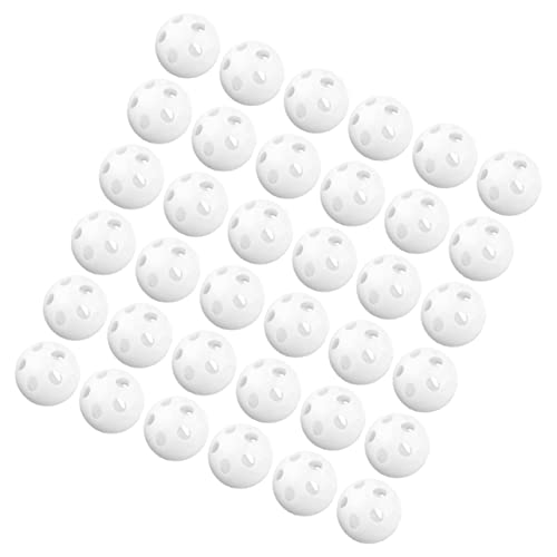 50 Stück Runde Quietschendes Katzenspielzeug Plüschspielzeug Für Babys - Quietscher-spielzeugzubehör Ersatz Quietscher Welpe Reparatur Weiß Hündchen Kind Plastik von Alasum