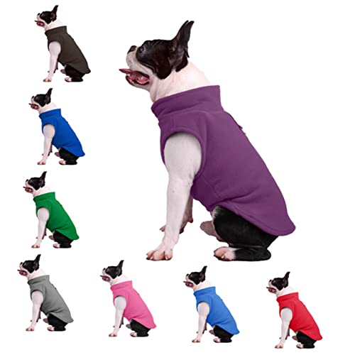 Alasum 1 Stück Hundekleidung für Herbst und Winter Warmer Polar Fleece Hundepullover für Partys und Besondere Anlässe Atmungsaktiv und Bequem für Kleine und Mittlere Hunde von Alasum