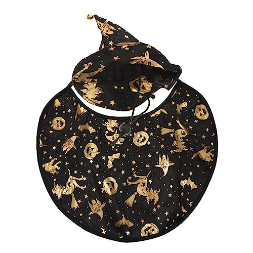Alasum 1 Stück Schwarzer Halloween Cape für Katzen Tragbares Accessoire für Bequem und Langlebig für Fotoshootings und Halloween Dekoration von Alasum