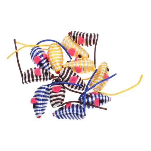 Alasum 12 Stück Gummiband Katzenspielzeug Mit Kleiner Maus Katzenspielzeug Elastisches Maus Gezwirntes Katzenfederspielzeug Katzen Zufällige Farbe Alasum 12 Stück Gummiband Katzenspielzeug Mit Kleiner Maus Katzenspielzeug Elastisches Maus Gezwirntes Katzenfederspielzeug Katzen Zufällige Farbe von Alasum