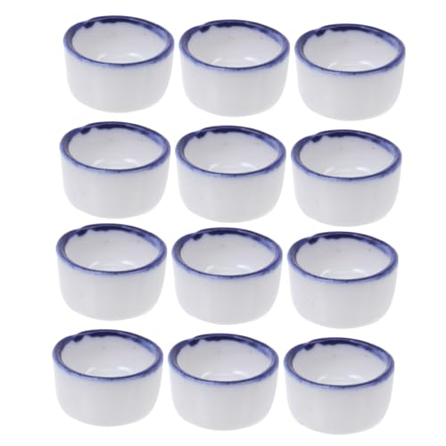 Alasum 12 Stück Teiliges Mini Keramik Wasserschalen für Reptilien Kleine Spinnen und Schildkröten Sichere Trink und Futterschalen für Terrarien Vielseitig Verwendbar für Aquarien und von Alasum