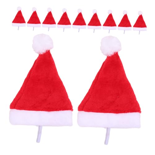 Alasum 15 Stück Teiliges Pet Santa Hat aus Weichem Plüsch Rote Weihnachtsmütze für Kleine Hunde und Katzen Festliches Foto requisit für Haustier weihnachtskostüme Bequem und Auffällig von Alasum