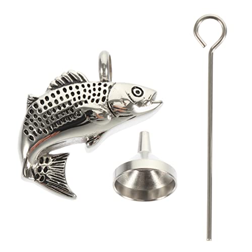 Alasum 1Satz Gedenkanhänger für Haustiere Fischförmige Urne mit Nadel Tragbares Design für Aufbewahrung von Tierasche Eleganter Erinnerungs Schmuck für Männer Alasum 1Satz Gedenkanhänger für Haustiere Fischförmige Urne mit Nadel Tragbares Design für Aufbewahrung von Tierasche Eleganter Erinnerungs Schmuck für Männer von Alasum