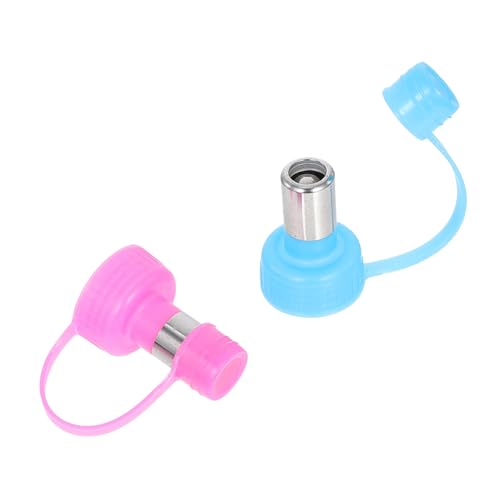 Alasum 2 STÜCK Teiliges Hunde Wasserflaschen aus Robustem Auslaufsicherem Material mit Tragbarem Kappenverschluss für Outdoor Wandern und Reisen mit Kleinen Haustieren Blau von Alasum