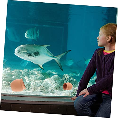 Alasum 2 Stück Aquarium Deko Versteck Höhle für Fische und Garnelen Natürliche Clay Decor Landschaftsdeko Geruchsneutral Leicht zu Reinigen Simulation für Aquarien Zubehör von Alasum