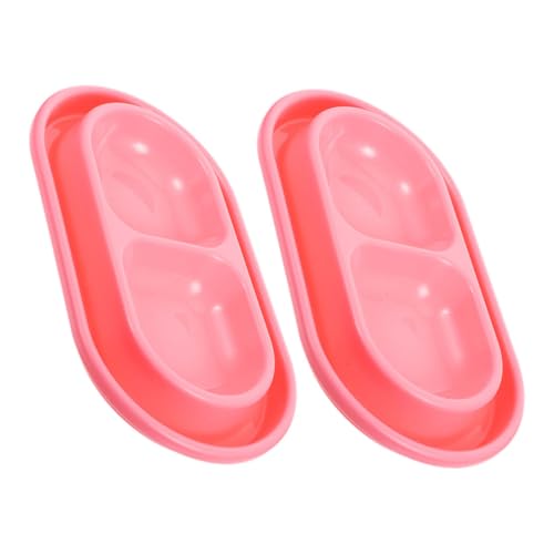 Alasum 2 Stück Doppelter Futternapf für Hunde und Katzen Leichtes Langlebiges Teiliges Set mit Wasserfestem Design Tragbar für Outdoor und Streunertiere Einfach zu Reinigen Rosa Alasum 2 Stück Doppelter Futternapf für Hunde und Katzen Leichtes Langlebiges Teiliges Set mit Wasserfestem Design Tragbar für Outdoor und Streunertiere Einfach zu Reinigen Rosa von Alasum