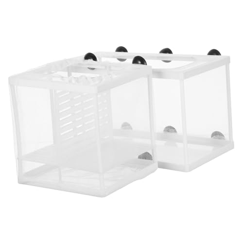 Alasum 2 Stück Fisch-inkubatorbox Aus Netzmaterial: Fisch-isolationsnetz – Zuchtbox Für Aquarien – Brutkasten Für Brutbrüter, Aquarium-trennwand – Isolationsplatte Aus Netzmaterial Alasum 2 Stück Fisch-inkubatorbox Aus Netzmaterial: Fisch-isolationsnetz – Zuchtbox Für Aquarien – Brutkasten Für Brutbrüter, Aquarium-trennwand – Isolationsplatte Aus Netzmaterial von Alasum