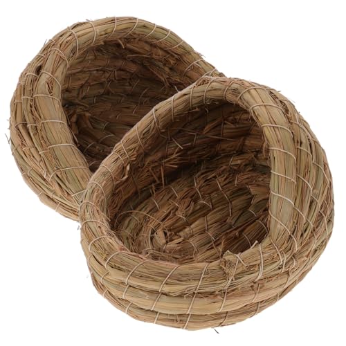 Alasum 2 Stück Natürliches Handgewebtes Hühnernest Kleines Schlaf und Legenest aus Natürlichem Material Tragbares Hühnerbett für Gesunde Haltung und Sicheren Eierablageort Alasum 2 Stück Natürliches Handgewebtes Hühnernest Kleines Schlaf und Legenest aus Natürlichem Material Tragbares Hühnerbett für Gesunde Haltung und Sicheren Eierablageort von Alasum