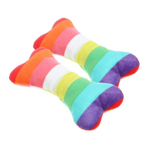 Alasum 2 Stück Plüsch Quietschspielzeug für Kleine Langlebiges Kauspielzeug Knochenform für Aggressive Zahnpflege Farbenfrohes Design gegen Langeweile Alasum 2 Stück Plüsch Quietschspielzeug für Kleine Langlebiges Kauspielzeug Knochenform für Aggressive Zahnpflege Farbenfrohes Design gegen Langeweile von Alasum
