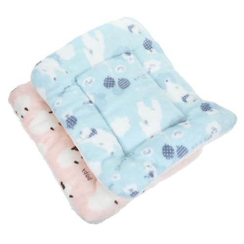 Alasum 2 Stück Plüschbett für Kleintiere Warmes und Dickes Meerschweinchenbett mit Niedlichem Design für Hamster und Andere Kleine Haustiere für Kühle Monate von Alasum