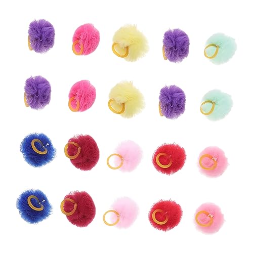 Alasum 20Stücke Haustier Haargummi Elastische Haarbänder mit Niedlichem Ball Design für Welpen Vielseitig Einsetzbar für Verschiedene von Alasum