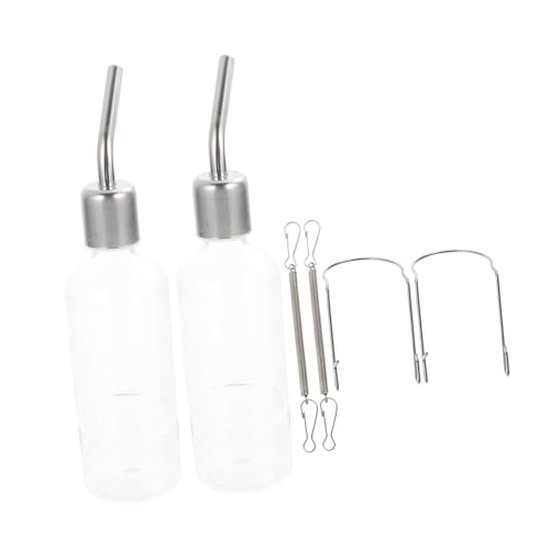 Alasum Hängende Wasserflasche für Kaninchen und Meerschweinchen Auslaufsicherer Spender aus Kunststoff 2 Stück für Chinchillas Haustier Wasserfütterer Alasum Hängende Wasserflasche für Kaninchen und Meerschweinchen Auslaufsicherer Spender aus Kunststoff 2 Stück für Chinchillas Haustier Wasserfütterer von Alasum