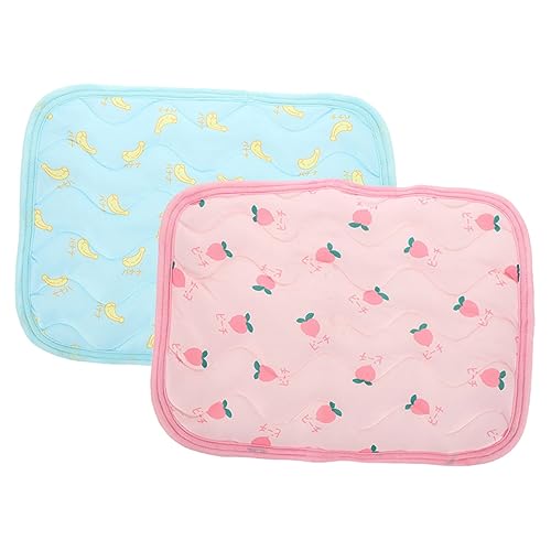 Alasum 2Stücke Kühlmatte für Kleintiere Sommerunterlage für Hamster und Kaninchen Atmungsaktive Weiche Schlafmatte Sicher und Langlebig für Heiße von Alasum