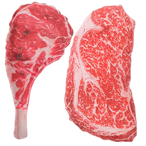 Alasum 2Stücke Künstliches Steak für Geräusch und Kauspielzeug aus Oxford Langlebig für Stressfreies und Interaktion für Kleine Alasum 2Stücke Künstliches Steak für Geräusch und Kauspielzeug aus Oxford Langlebig für Stressfreies und Interaktion für Kleine von Alasum