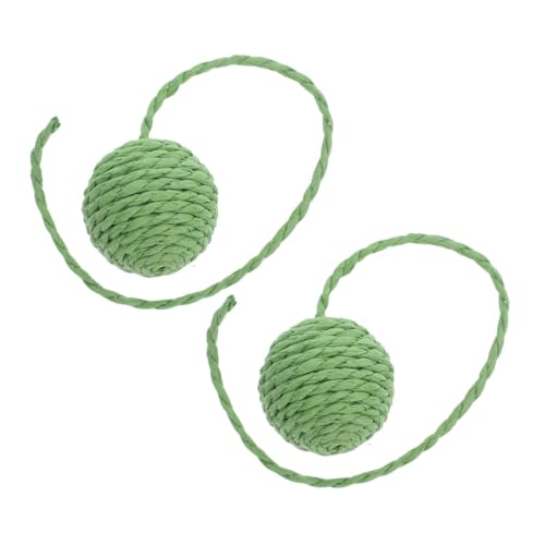 Alasum 2pcs Katzenkratzen Nach Dem Austausch Mit Tail Cat Kratzspielzeug Sisal Ball Cat -Spielzeug Für Innenkatzen von Alasum