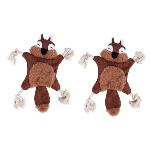 Alasum 2stücke Educational Pet Toy Plüschspielzeug Mit Geräuschen Für Katzen Und Hunde Langlebig Design Eichhörnchen von Alasum