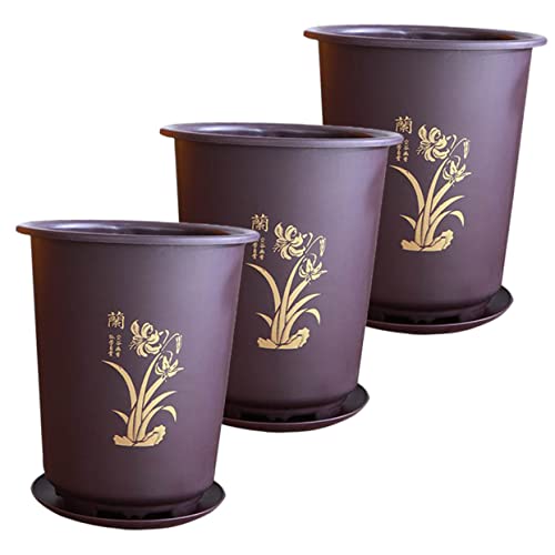 Alasum 3 Sätze Blumentöpfe für Orchideen Teiliges mit Untersetzer Atmungsaktiver Kunststofftopf für Drinnen für Pflanzenpflege und Gestaltung Alasum 3 Sätze Blumentöpfe für Orchideen Teiliges mit Untersetzer Atmungsaktiver Kunststofftopf für Drinnen für Pflanzenpflege und Gestaltung von Alasum