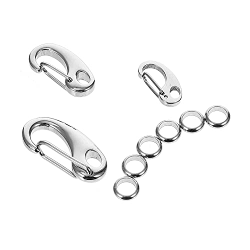 Alasum 3 Stück Haustiertraktionseil Edelstahl Garnelenschnalle Haustiermarken-Schnellclip Halter für Hundemarken Hundeclips Sicherheitsclip für Hunde Kragenanhänger-Clip Rostfreier Alasum 3 Stück Haustiertraktionseil Edelstahl Garnelenschnalle Haustiermarken-Schnellclip Halter für Hundemarken Hundeclips Sicherheitsclip für Hunde Kragenanhänger-Clip Rostfreier von Alasum