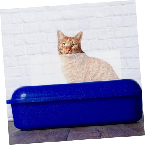Alasum 3 Stück Teiliges Katzenstreu Transparent Splash Guard Spritzschutz für Offene Katzentoiletten Hoher für Streustreu Verhinderung Einfache für Katzenhalter von Alasum