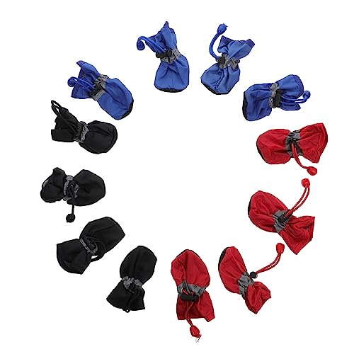 Alasum 3Sätze wasserdichte Hundeschuhe rutschfeste Regenstiefel für Haustiere Outdoor Pfotenschutz für Kleine und Große Alasum 3Sätze wasserdichte Hundeschuhe rutschfeste Regenstiefel für Haustiere Outdoor Pfotenschutz für Kleine und Große von Alasum