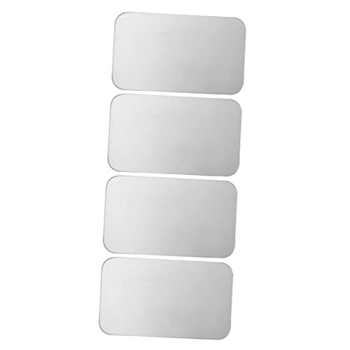 Alasum 4 Stück Aluminium Kühlmatte für Haustiere Leichtes Kühlpad mit Hoher Wärmeleitfähigkeit für Kaninchen Hamster Chinchillas Sommerbett zur Temperaturregulierung und Entspannung von Alasum