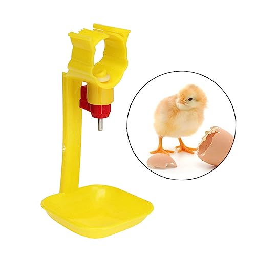 Alasum 4 Stück Hängende Automatische Hühnertränke Gelbe Geflügeltränke für Hühner Gänse und Enten Wassersparend für Ställe Selbsttropfendes Design von Alasum