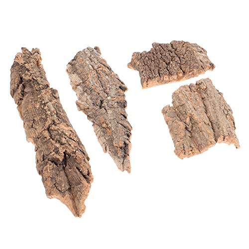 Alasum 4Stücke Reptilienplattform aus Natürlicher Teiliges für Terrarien und Aquarien Kletterhilfe für Eidechsen und Schildkröten Dekoration von Alasum