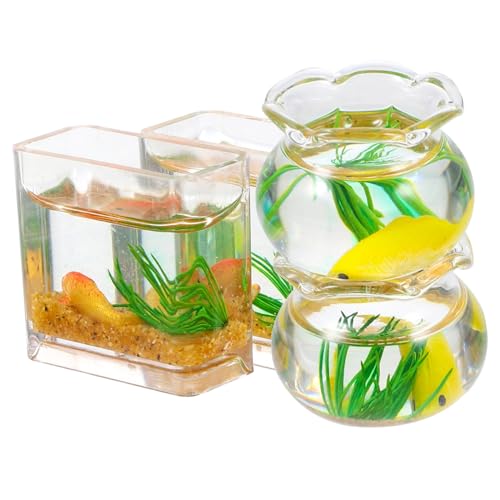 Alasum 4stücke Miniatur Fischschalen Goldfischbehälter Für -landschaftsdeko Für Tischdeko Und Gartenaccessoires Alasum 4stücke Miniatur Fischschalen Goldfischbehälter Für -landschaftsdeko Für Tischdeko Und Gartenaccessoires von Alasum
