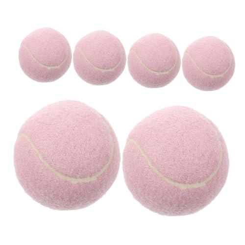 Alasum 6 Stück Elastische Anfänger Tennisbälle in Weiche Gummibälle für Mädchen Vielseitig für Indoor und Outdoor Training für Jugendspieler Interaktives Hundespielzeug von Alasum