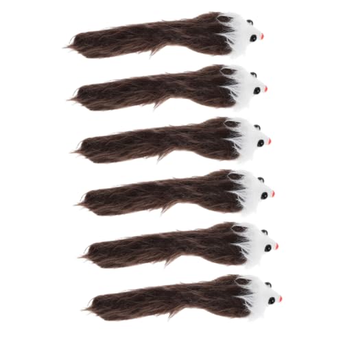 Alasum 6 Stück Katzen Spielmäuse mit Quietscher Interaktives Katzenspielzeug für Kätzchen Fördert und Zahnpflege Weiche Plüschmäuse für Drinnen Alasum 6 Stück Katzen Spielmäuse mit Quietscher Interaktives Katzenspielzeug für Kätzchen Fördert und Zahnpflege Weiche Plüschmäuse für Drinnen von Alasum